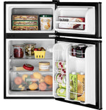 GE Stainless Steel Double Door Compact Refrigerator (3.1 Cu. Ft.) - GDE03GLKLB