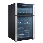 GE Stainless Steel 29-Bottle Dual Zone Wine Cooler - PXR03FLMFSC