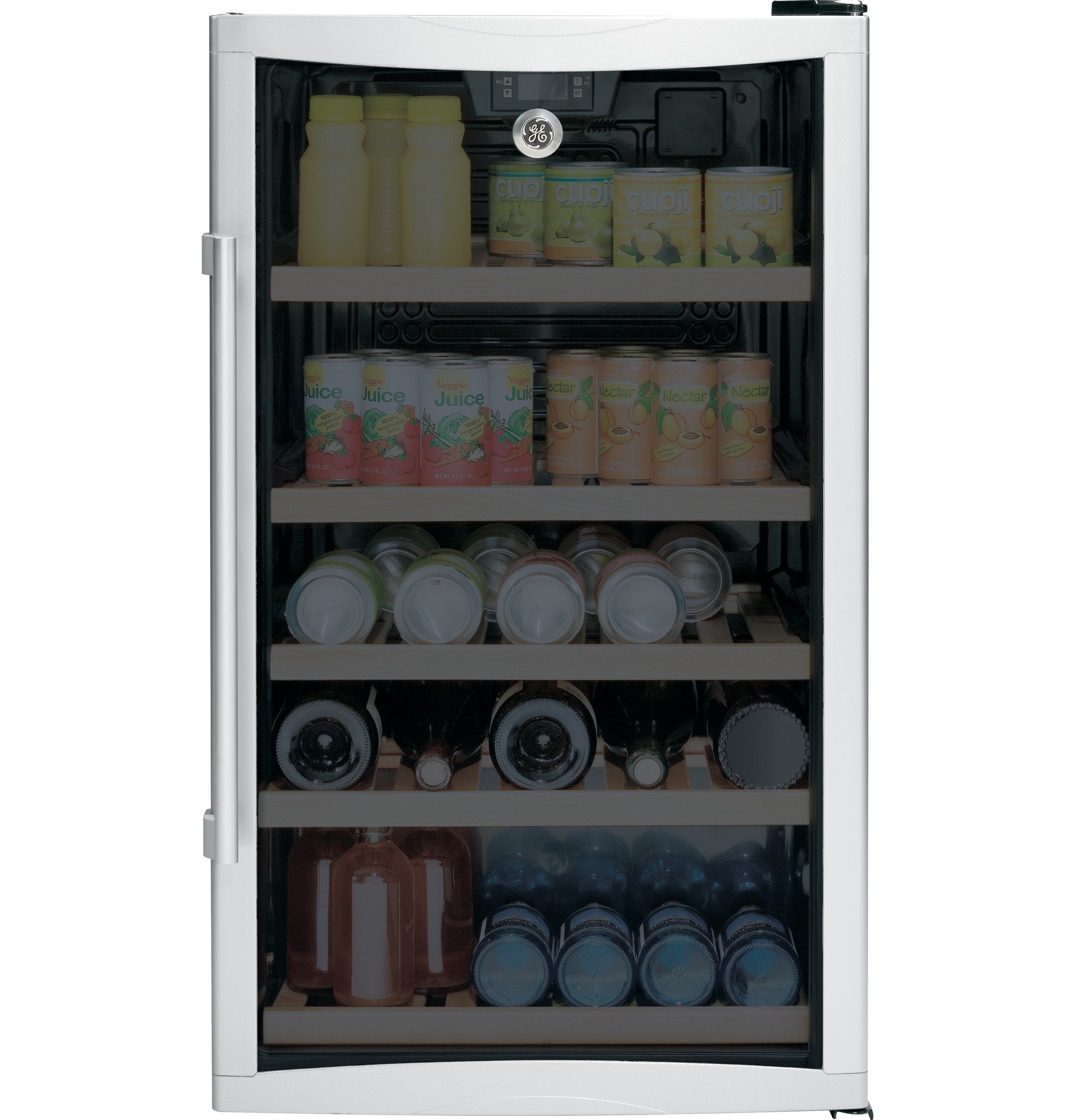 GE Stainless Steel Wine or Beverage Center (4.1 Cu. Ft.) - GVS04BDWSS