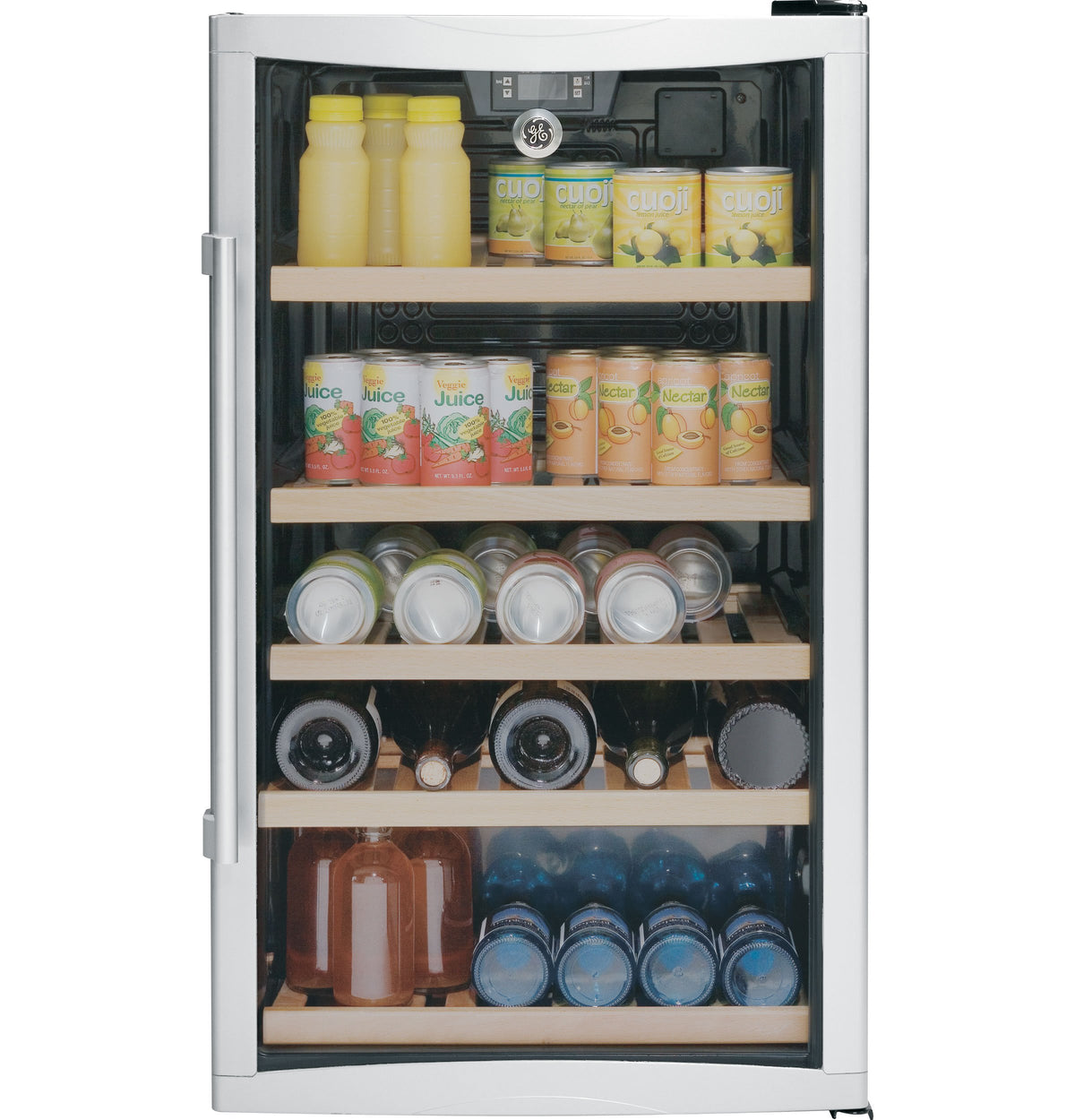 GE Stainless Steel Wine or Beverage Center (4.1 Cu. Ft.) - GVS04BDWSS