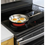 GE Stainless Steel 30'' Freestanding Double Oven Electric Range with Air Fry (6.6 Cu.Ft) - JBS86SPSS