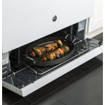 GE White Freestanding Gas Range (4.8 Cu. Ft.) - JCGBS10DEMWW