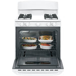 GE White Freestanding Gas Range (4.8 Cu. Ft.) - JCGBS10DEMWW