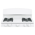 GE White Freestanding Gas Range (4.8 Cu. Ft.) - JCGBS10DEMWW