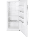 GE White Frost Free Upright Freezer (14.1 Cu. Ft.) - FUF14SMRWW