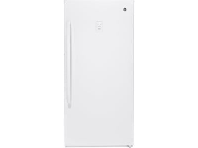 GE White Frost Free Upright Freezer (14.1 Cu. Ft.) - Energy Start FUF14DLRWW