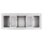 GE White Manual Defrost Chest Freezer (15.7 Cu. Ft.) - FCM16SLWW