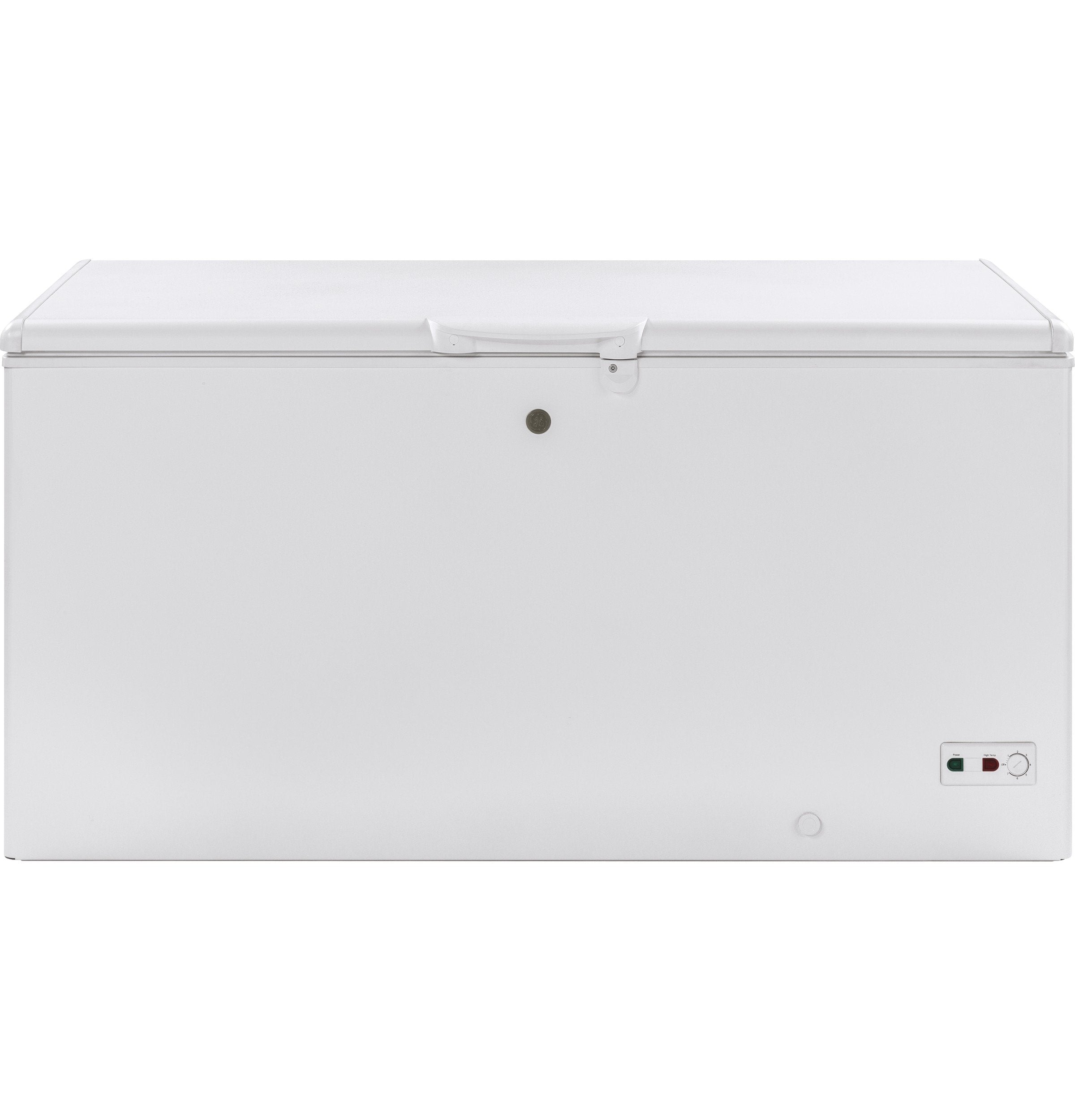 GE White Manual Defrost Chest Freezer (15.7 Cu. Ft.) - FCM16SLWW