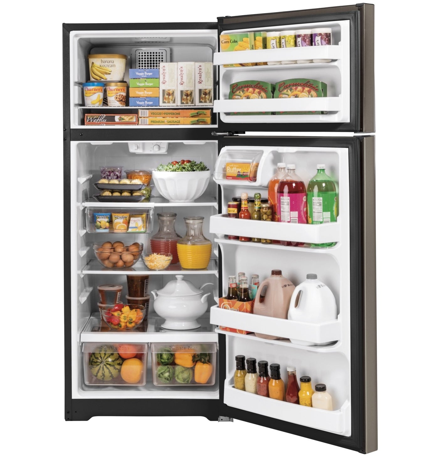 GE Slate Top Mount Refrigerator (17.5 Cu. Ft.) - GTE18GMNRES