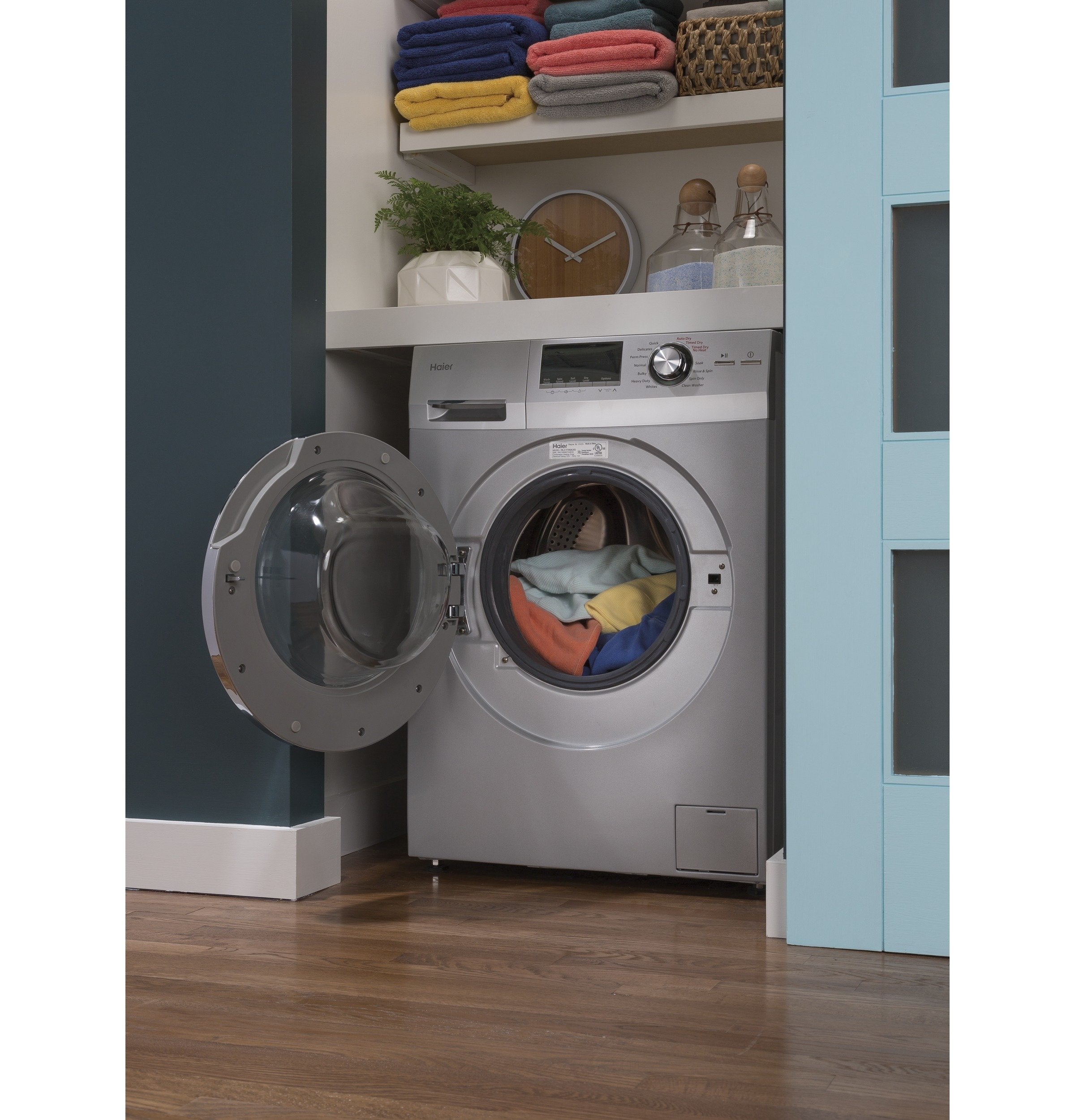 Haier Stainless Steel Front Load Washer-Dryer Combo (2 Cu. Ft.) - HLC1700AXS