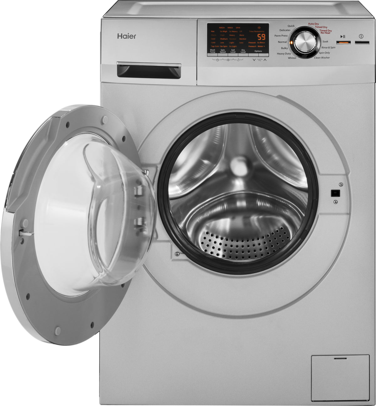 Haier Stainless Steel Front Load Washer-Dryer Combo (2 Cu. Ft.) - HLC1700AXS