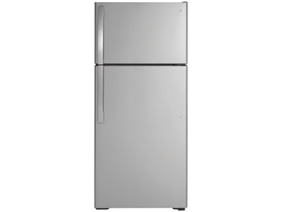 GE 28" 16.6 Cu. Ft. Stainless Steel Top-Freezer Refrigerator - GTE17GSNRSS