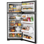 GE Stainless Steel Top Mount Refrigerator (16.6 Cu.Ft) - GTE17GSNRSS