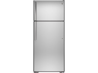 GE Stainless Steel Top-Freezer Refrigerator (18 Cu. Ft.) - GTS18FSLKSS