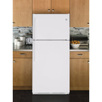 GE White Top-Freezer Refrigerator (18 Cu. Ft.) - GTE18FTLKWW