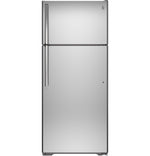 GE 29.75" 18 Cu. Ft. Stainless Steel Top-Freezer Refrigerator - GTE18FSLKSS