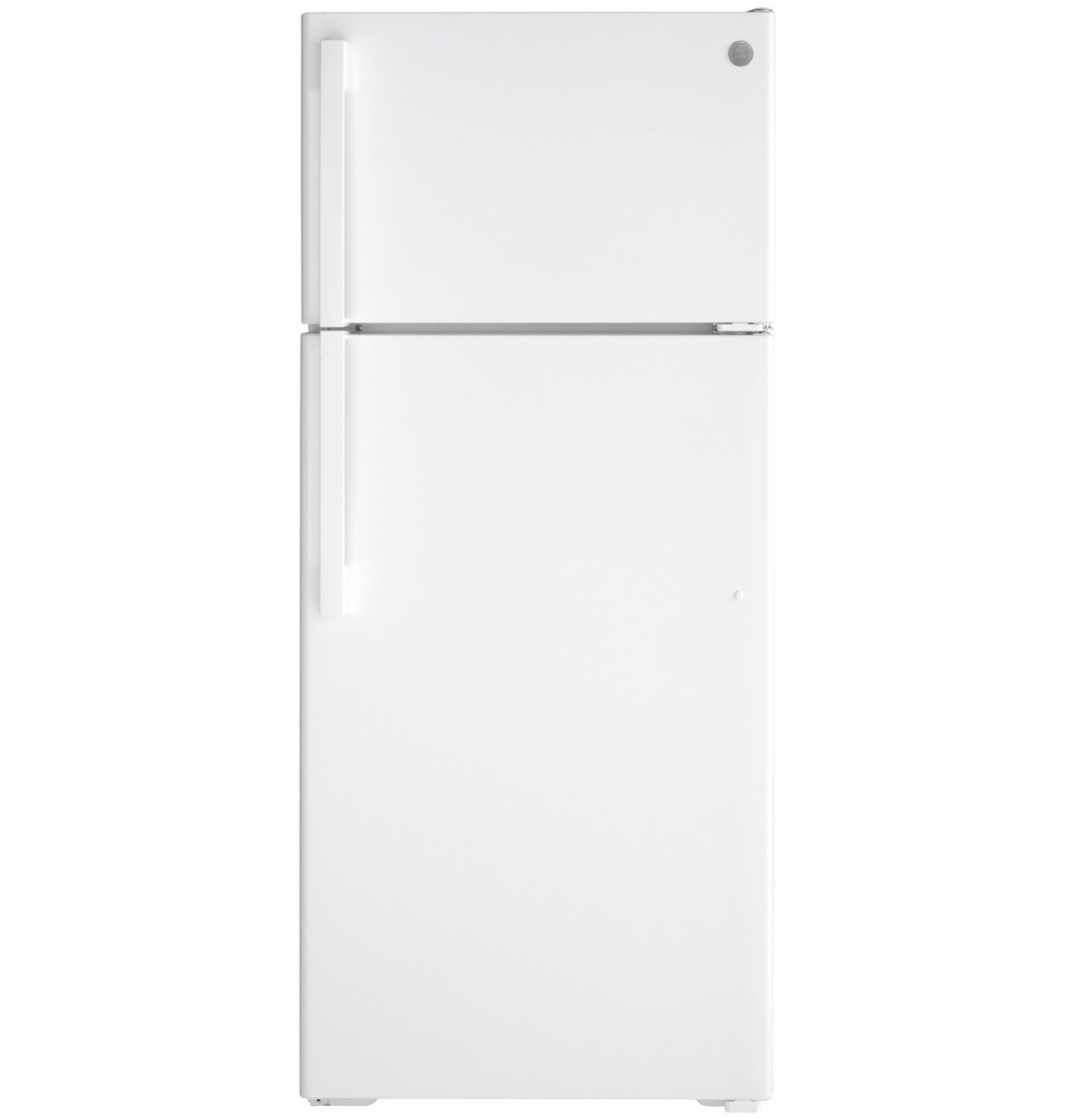 GE 28" 17.5 Cu. Ft. White Top-Freezer Refrigerator - GTE18DTNRWW