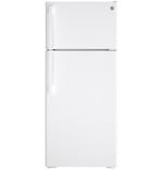 GE 28" 17.5 Cu. Ft. White Top-Freezer Refrigerator - GTE18DTNRWW