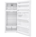 GE 28" 17.5 Cu. Ft. White Top-Freezer Refrigerator - GTE18DTNRWW