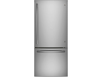 GE Fingerprint Resistant Stainless 30" Bottom-Mount Refrigerator (20.9 cu ft)- GDE21DYRKFS