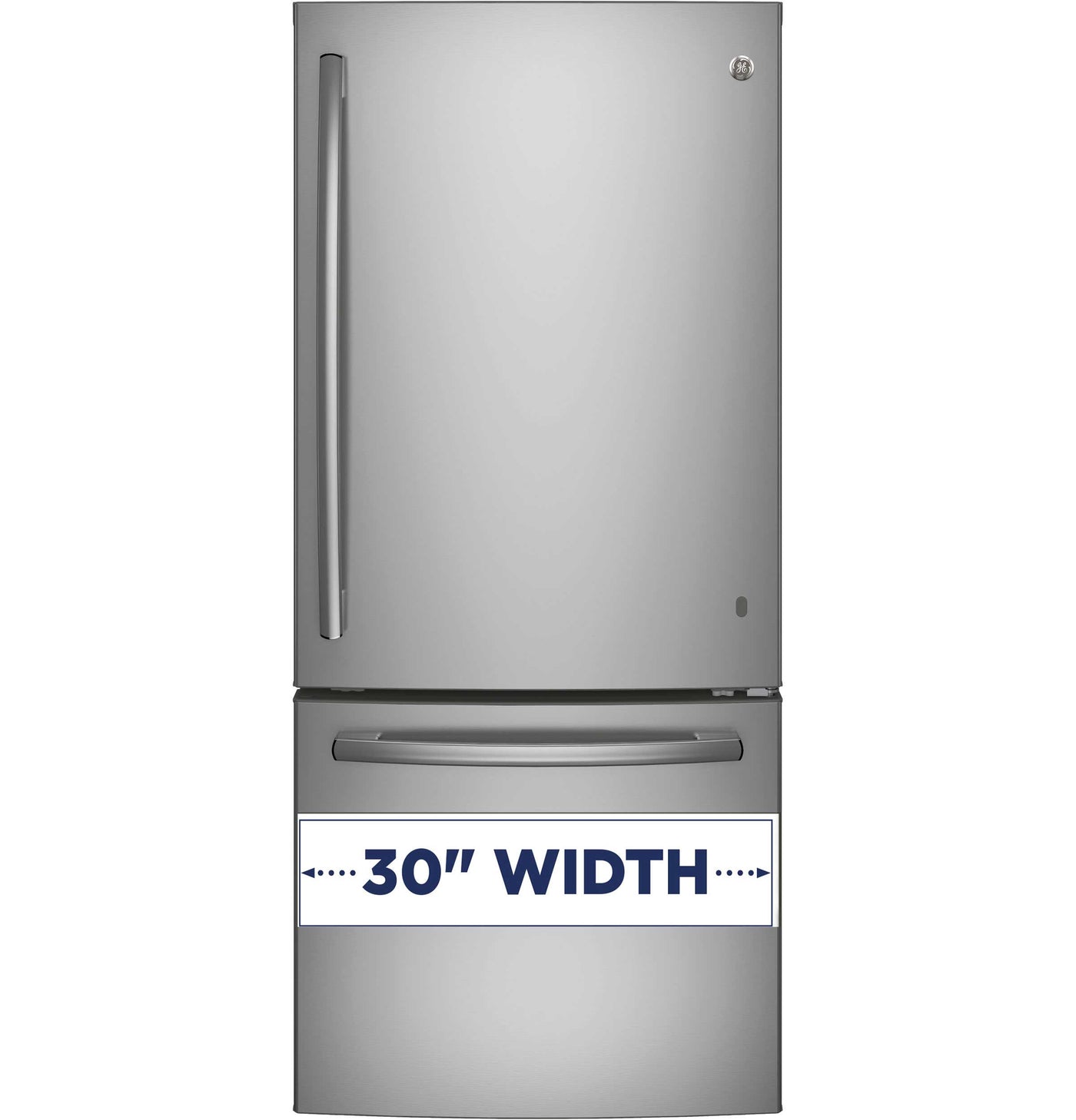 GE Fingerprint Resistant Stainless 30" Bottom-Mount Refrigerator (20.9 cu ft)- GDE21DYRKFS