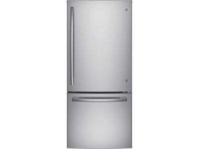 GE Fingerprint Resistant Stainless 30" Bottom-Mount Refrigerator (20.9 cu ft)- GBE21AYRKFS