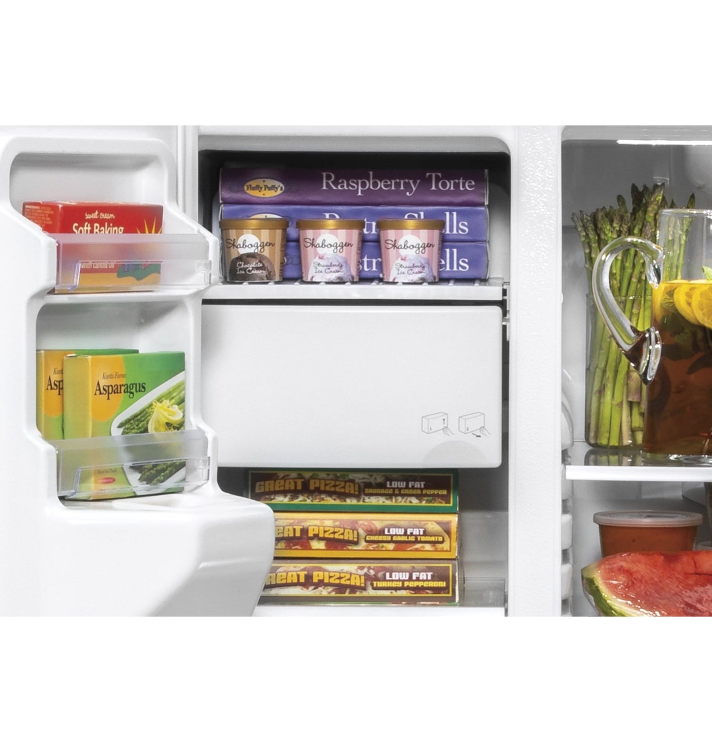 GE Stainless Steel Counter-Depth Side-by-Side Refrigerator (21.8 Cu.Ft) - GZS22IYNFS