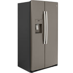 GE Slate Counter-Depth Side-by-Side Refrigerator (21.8 Cu.Ft) - GZS22IMNES