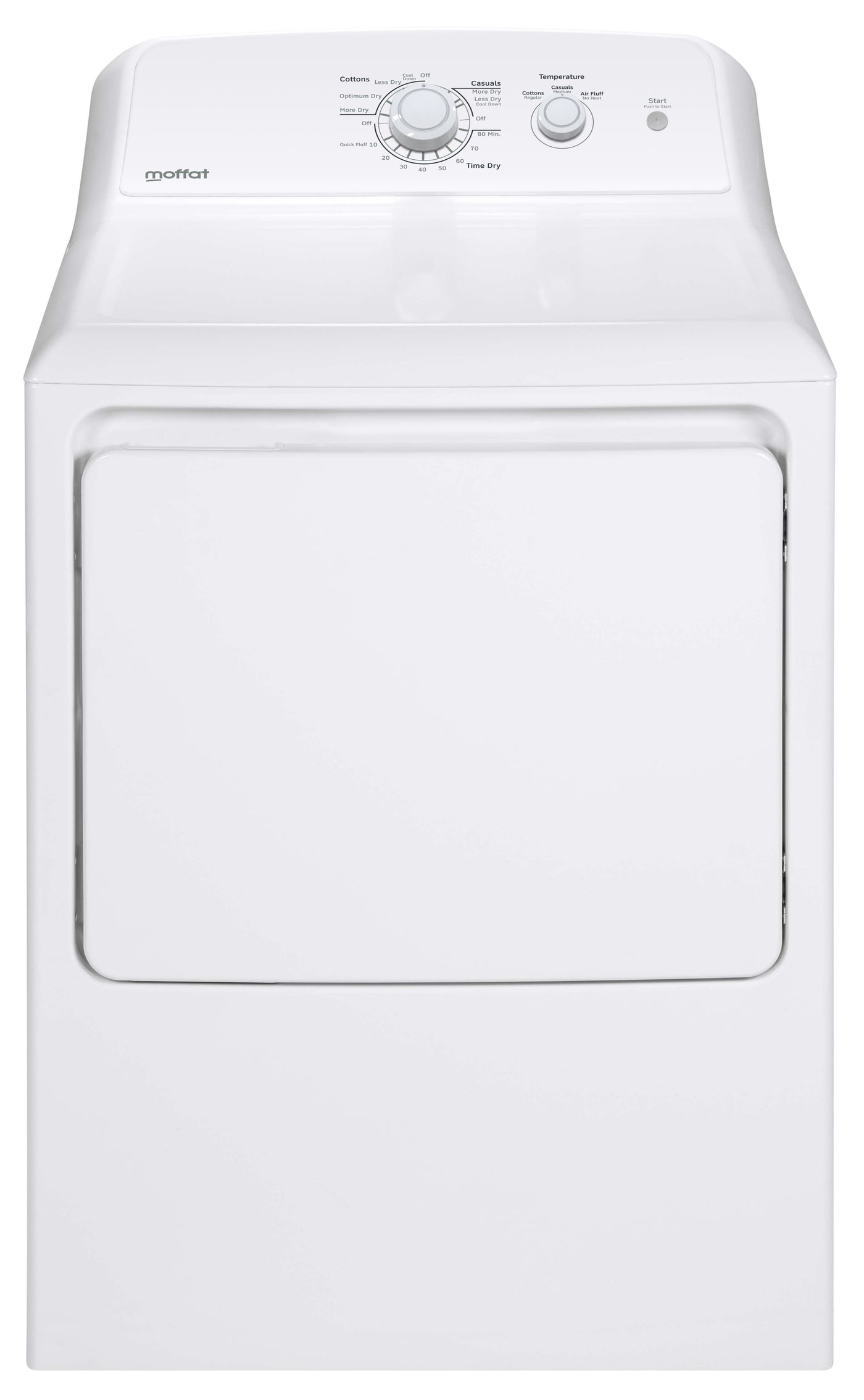 Moffat White Electric Dryer (6.2 Cu. Ft.) - MTX22EBMRWW