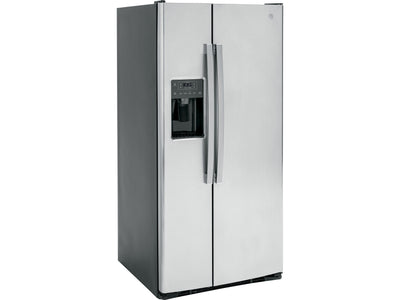 GE Fingerprint Stainless Steel 33" Side-by-Side Refrigerator (23 Cu. Ft.)- GSS23GYPFS