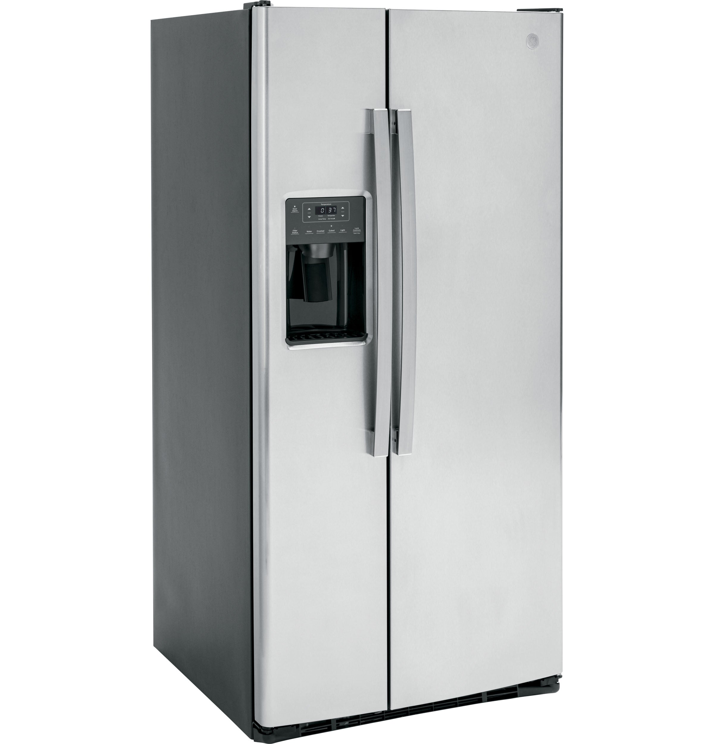 GE 33" 23 Cu. Ft. Fingerprint Stainless Steel Side-by-Side Refrigerator - GSS23GYPFS