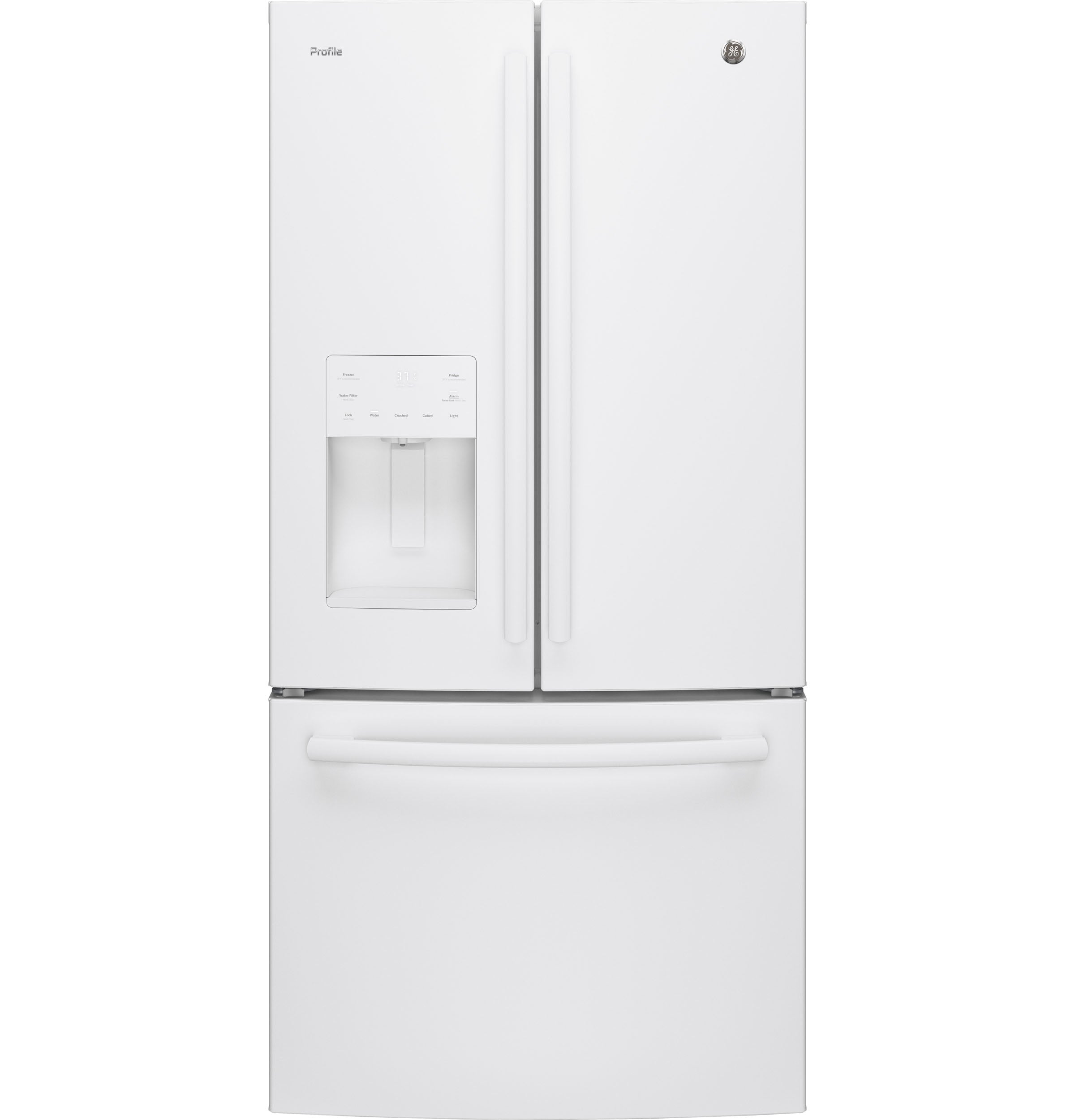 GE Profile White French Door Refrigerator 24.8 Cu. Ft