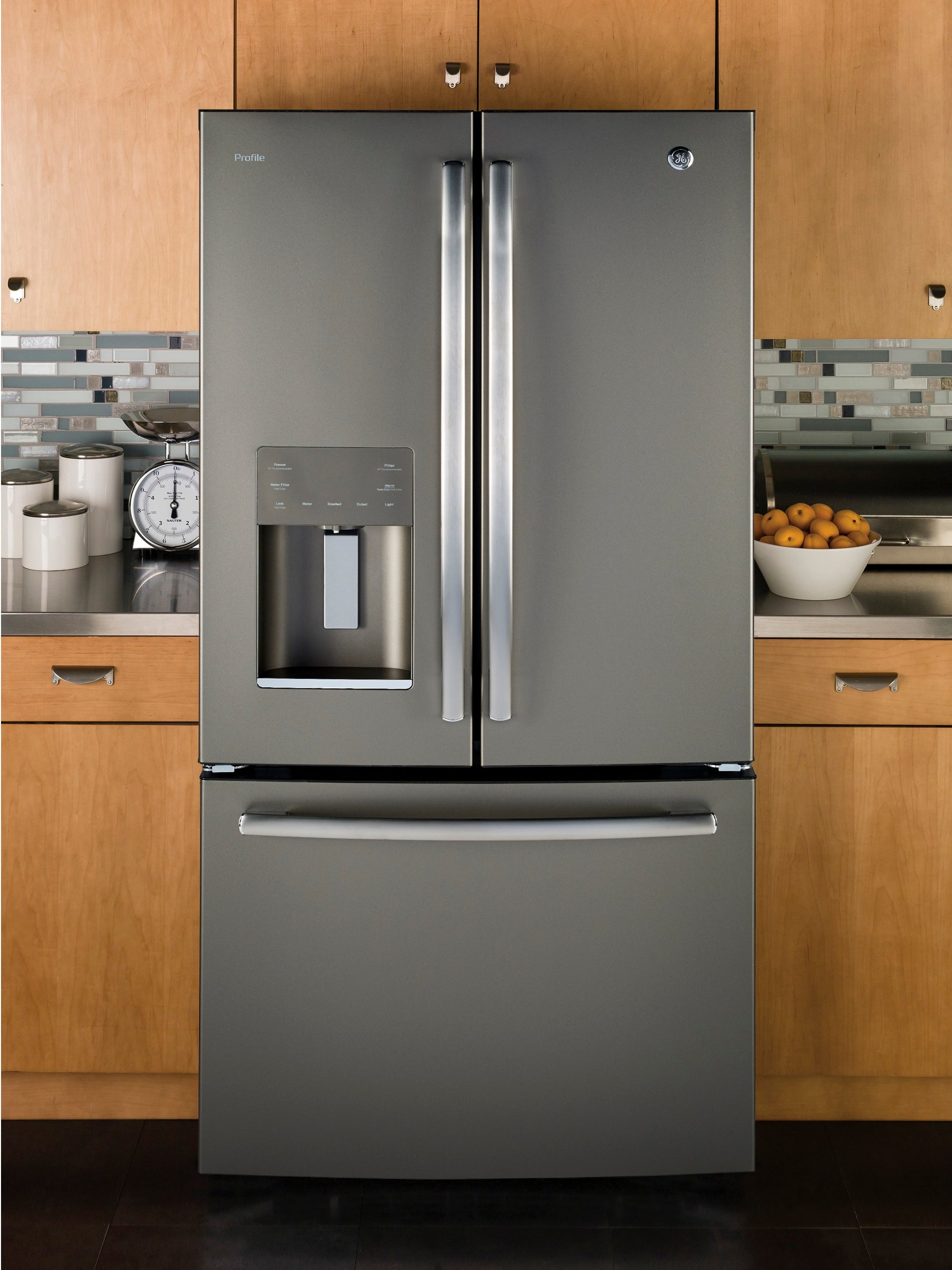 GE Profile Slate French Door Refrigerator (23.8 Cu. Ft.) - PFE24HMLKES