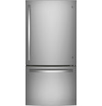 GE 33" 24.9 Cu. Ft. Fingerprint Resistant Stainless Bottom-Freezer Refrigerator - GDE25EYKFS