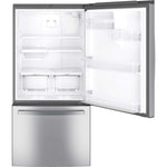 GE Fingerprint Resistant Stainless 33" Bottom-Mount Refrigerator (24.9 cu ft)- GDE25EYKFS