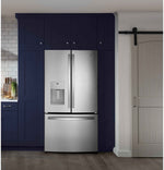 GE 35.75" 25.6 Cu. Ft. Fingerprint Resistant Stainlees Steel French Door Refrigerator - GFE26JYMFS