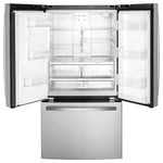 GE Fingerprint Resistant Stainlees Steel French-Door Refrigerator (25.6 Cu Ft.) - GFE26JYMFS