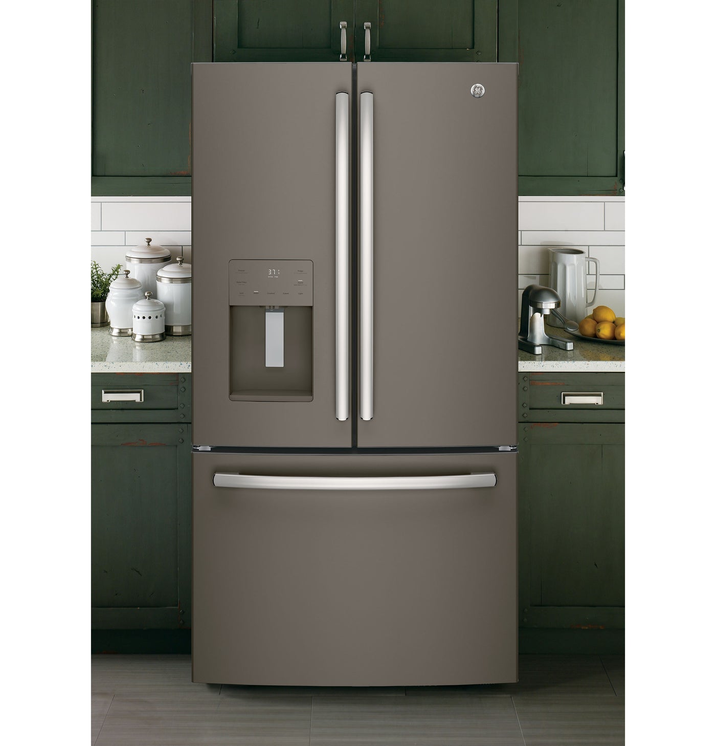 GE Slate French Door Refrigerator (25.6 Cu. Ft.) - GFE26JMMES