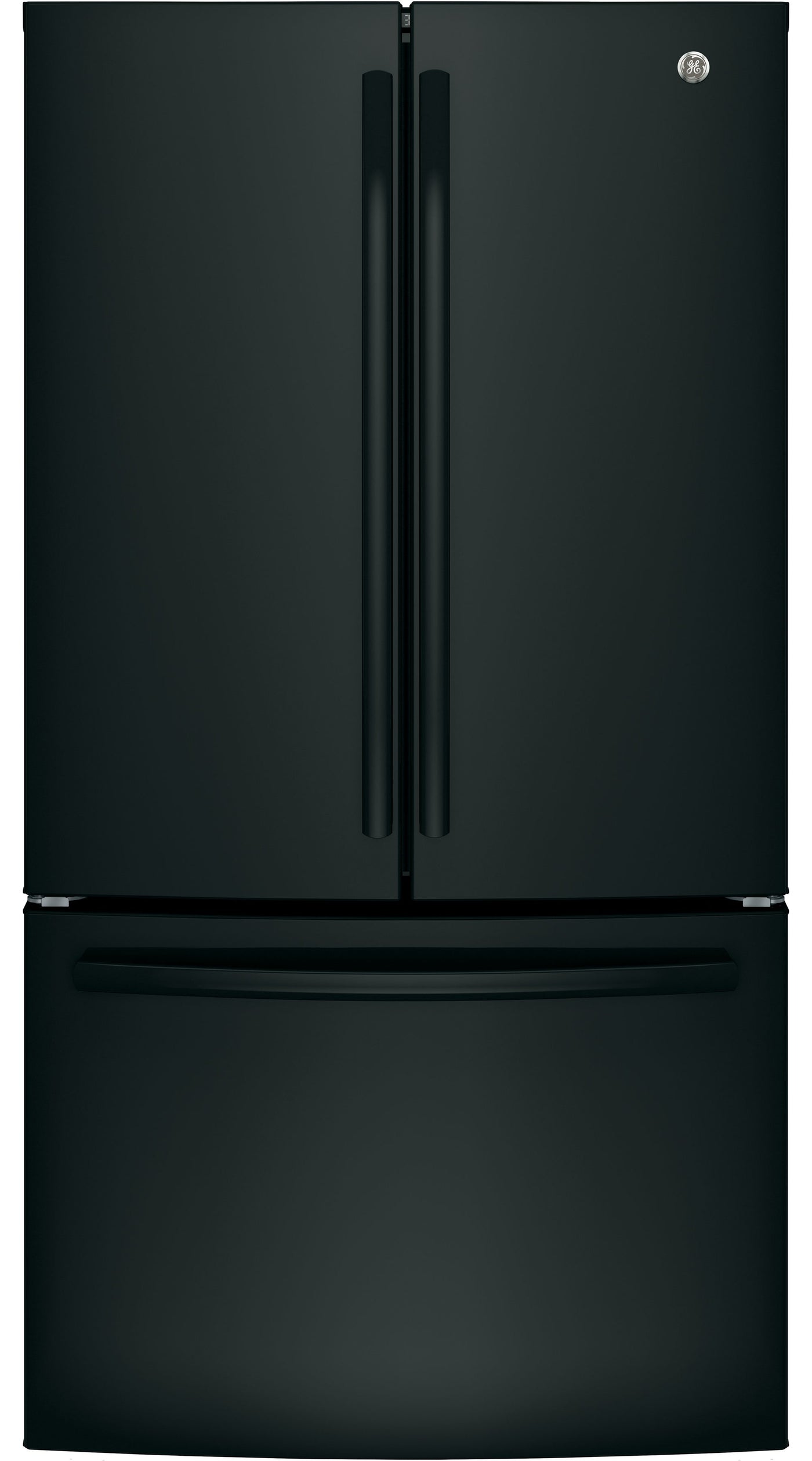 GE Black French Door Refrigerator (27 Cu. Ft.) - GNE27JGMBB