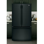 GE Black French Door Refrigerator (27 Cu. Ft.) - GNE27JGMBB