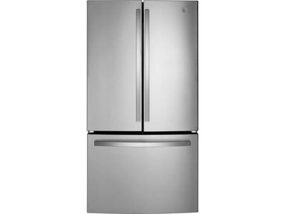 GE Fingerprint Resistant Stainlees Steel French-Door Refrigerator (26.7 Cu. Ft.) - GNE27JYMFS