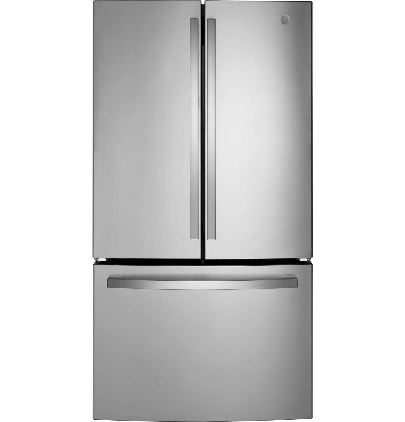 GE Fingerprint Resistant Stainlees Steel French-Door Refrigerator (26.7 Cu. Ft.) - GNE27JYMFS