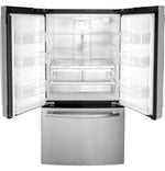 GE 35.75" 26.7 Cu. Ft. Fingerprint Resistant Stainlees Steel French Door Refrigerator - GNE27JYMFS