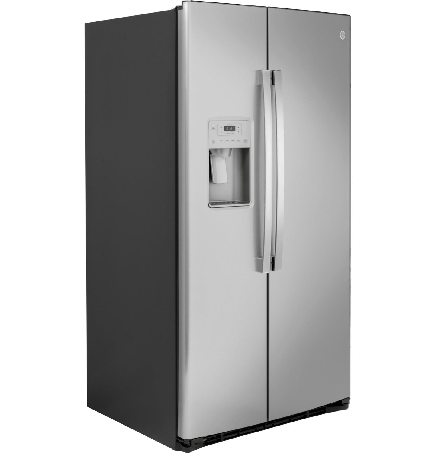 GE 35.75" 25.1 Cu. Ft. Stainless Steel Side-By-Side Refrigerator - GSS25IYNFS