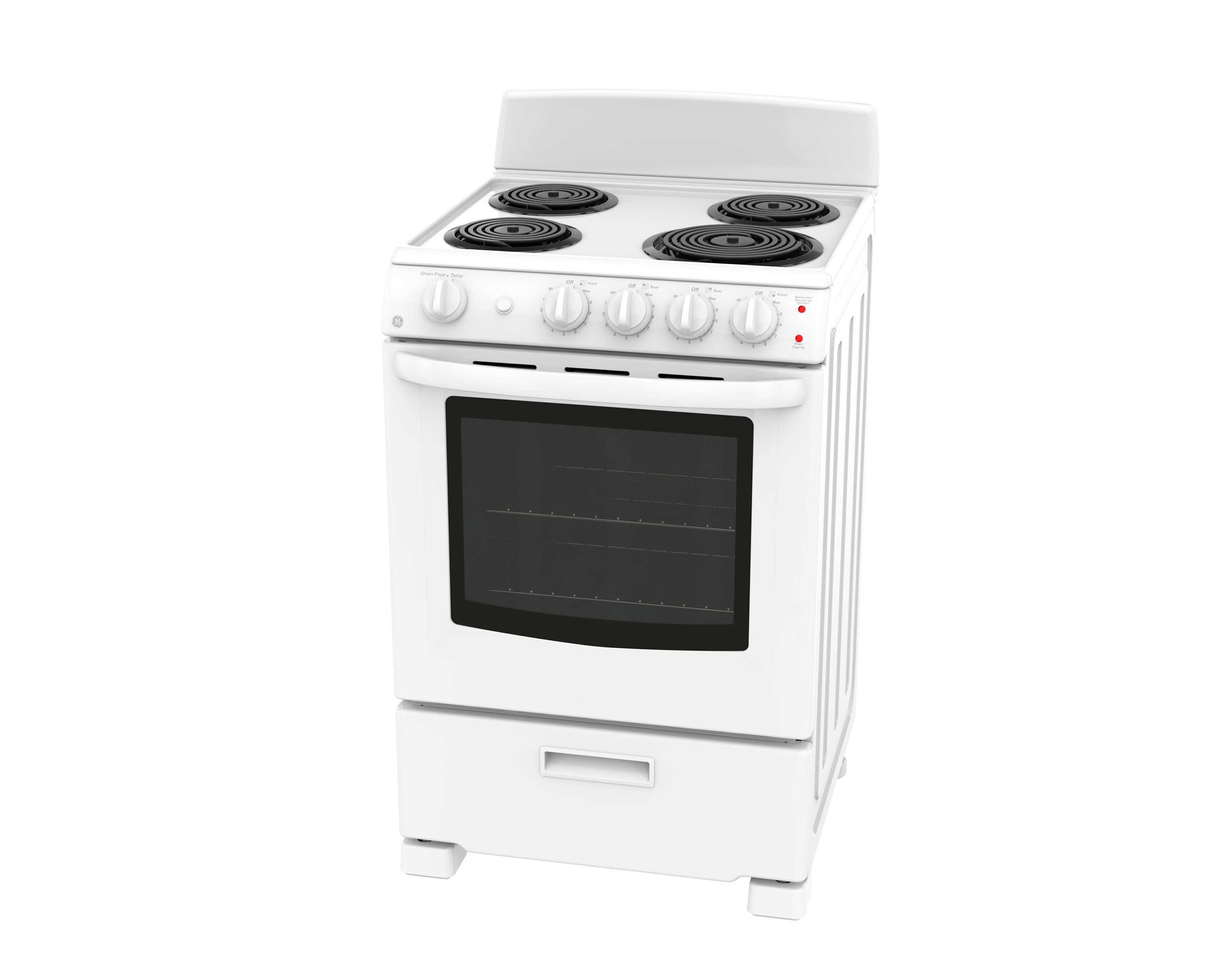 GE 24" White Freestanding Electric Range (2.9 Cu. Ft.) - JCAS300DMWW