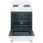 GE 24" White Freestanding Electric Range (2.9 Cu. Ft.) - JCAS300DMWW