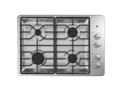GE Stainless Steel 30" Gas Cooktop - JGP3030SLSS