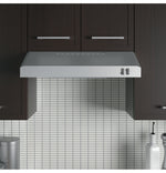 GE Stainless Steel 24" 200 CFM Under-the-Cabinet Hood - JVX3240SJSSC