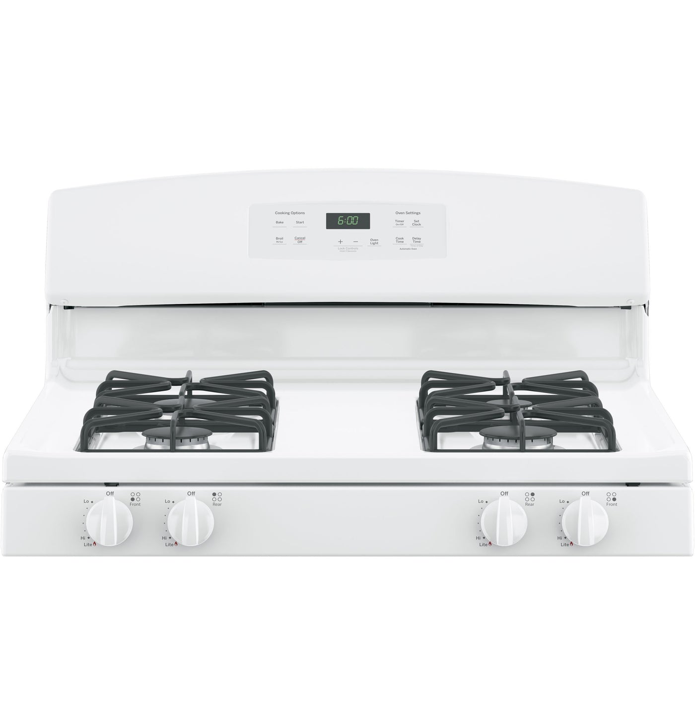 GE White Freestanding Gas Range (5.0 Cu. Ft.) - JCGBS60DEKWW