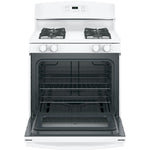 GE White Freestanding Gas Range (5.0 Cu. Ft.) - JCGBS60DEKWW